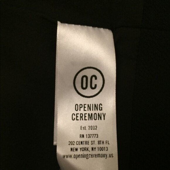 New Opening Ceremony Talene textured crepe asymmetric layered scallop mini skirt - Picture 13 of 13